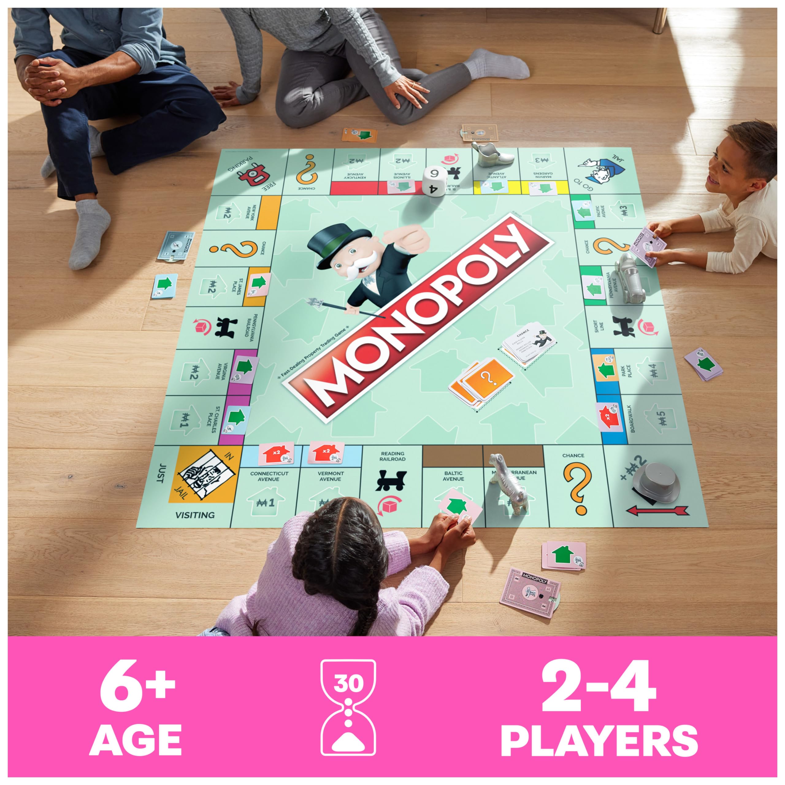 Spin Master Games Monopoly Giant Edition – Oversized Family Board Game for Indoor & Outdoor Play