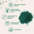 Organic Spirulina Powder 2lbs | Raw Blue-Green Algae | Vegan Protein & Antioxidants | Non-GMO & Filler-Free