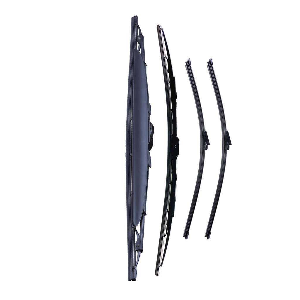 VW TRANSPORTER / CARAVELLE 2 REAR DOORS MPV Apr 2003 to May 2013 Wiper Blade Set - Easy Fit Video Tutorial