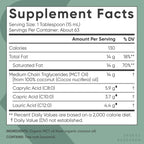 Sports Research Organic MCT Oil 32 oz – Keto, Vegan, C8/C10/C12 (Flavorless)