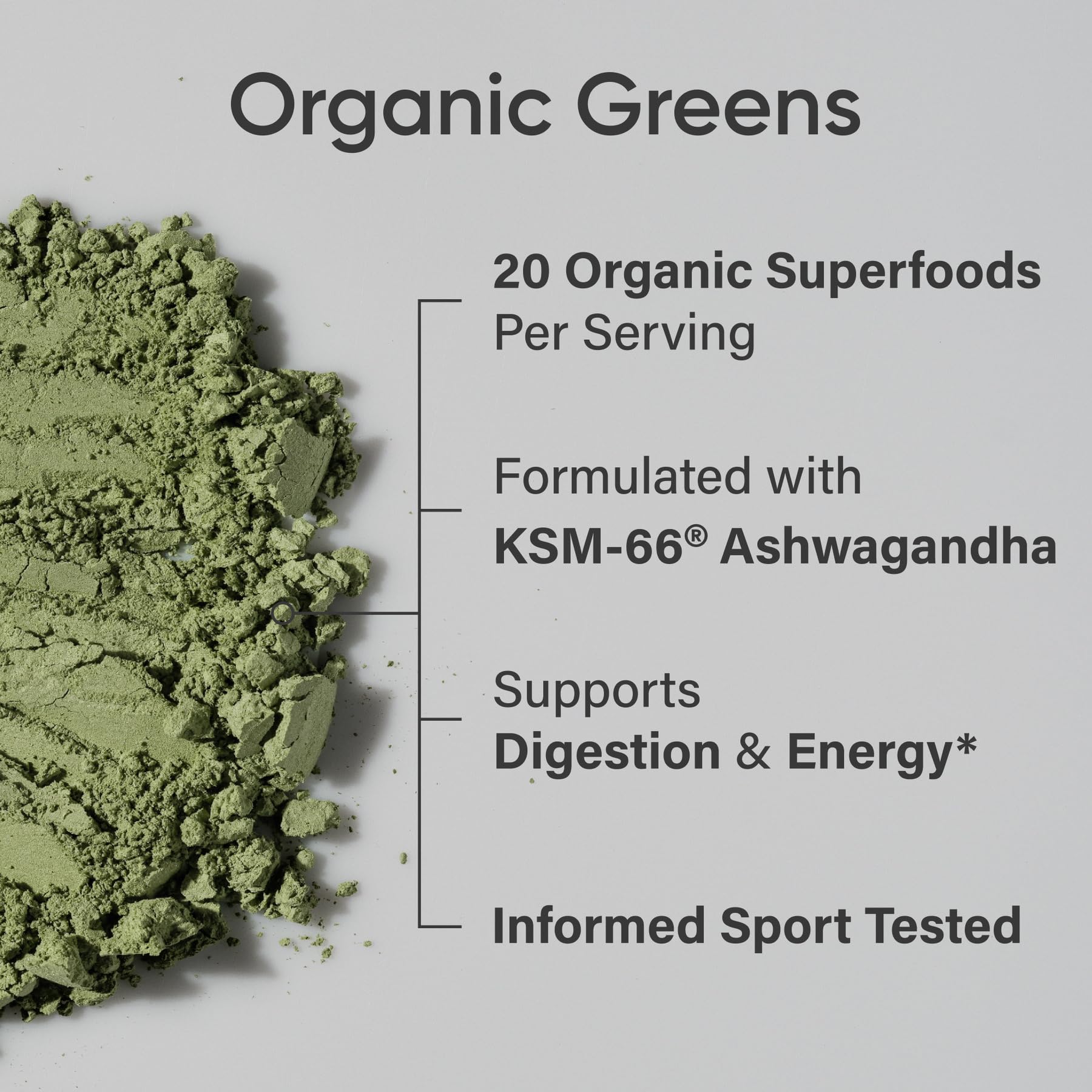 Sports Research Bio Greens Pulver – Spirulina & Chlorella, 8 B-Vitamine, Vegan