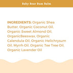 SPRIGS Baby Bear Bum Balm, 2oz | Multipurpose Whipped Diaper Cream for Babies & Sensitive Skin