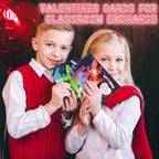 SpringFlower 24-Pack Valentines Gift Cards with Glow-in-the-Dark Lizards – Classroom Favors & Party Prizes