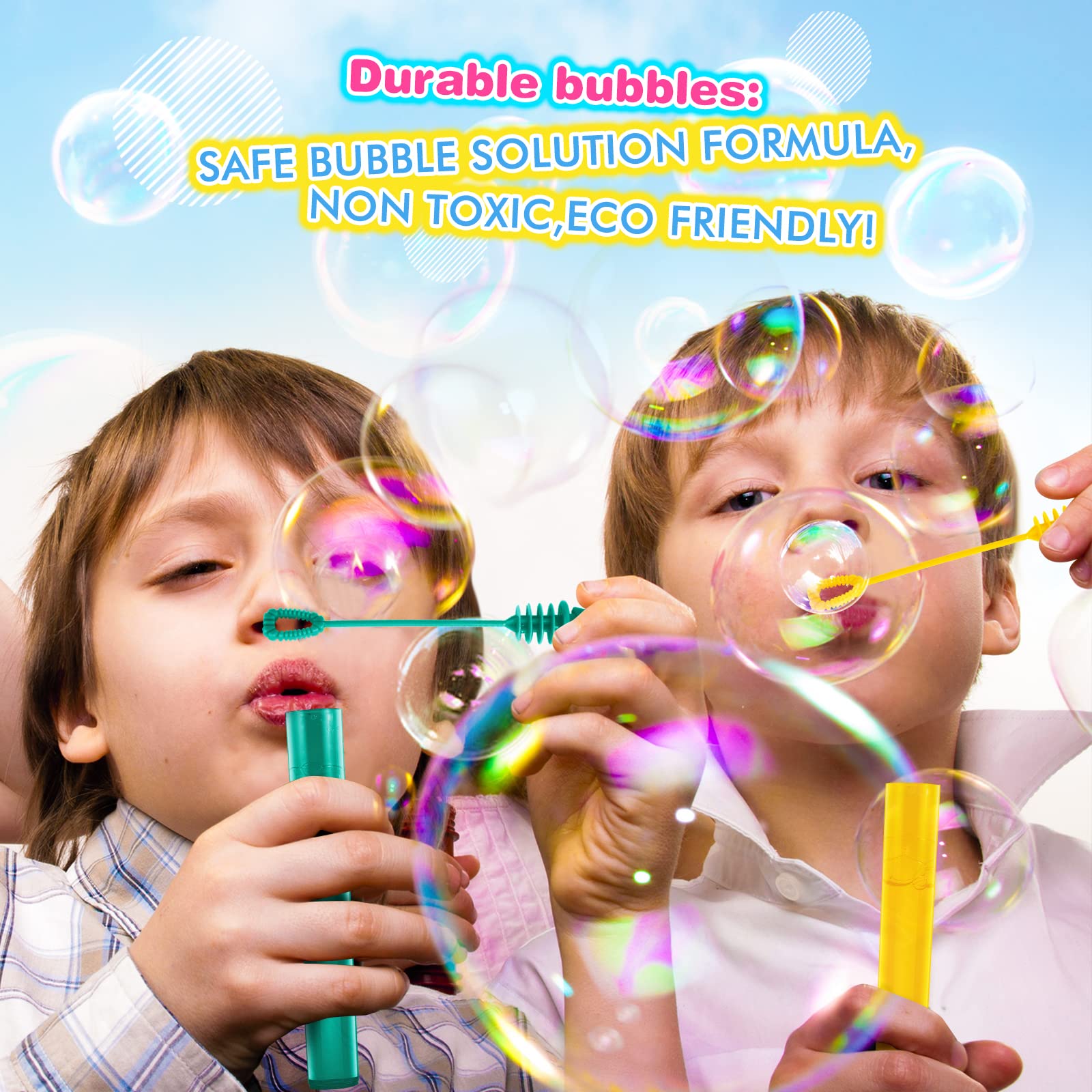 SpringFlower 200-Piece Mini Bubble Wands – Party Favors & Outdoor Fun