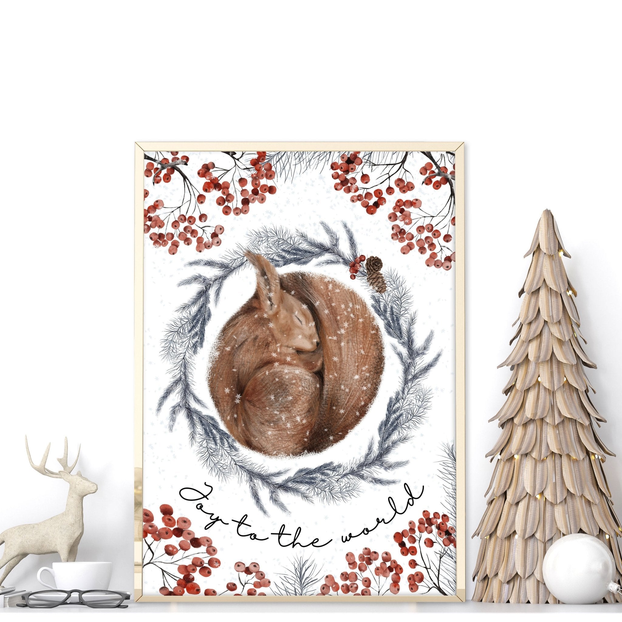 Xmas decorations hanging | Folk Christmas Decor