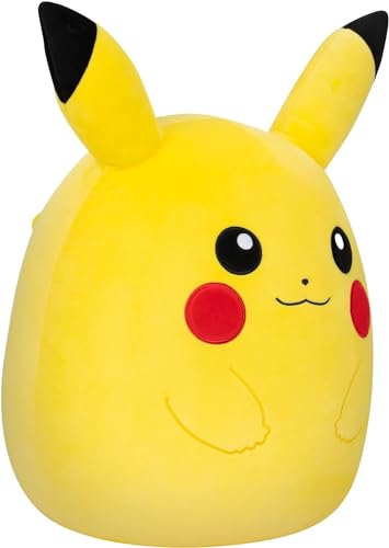 Squishmallows Pokemon Pikachu Plush - 14-Inch Ultrasoft Large Plush | Official Kelly Toy