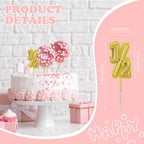 Squway Half Way To One Banner Pink – 1/2 Birthday Decorations for Baby Photos