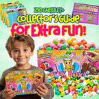 SqwishLand Bulk Box Series 6 – 250 Mini Squishy Toys for Party Favors, Pencil Toppers, and Treasure Box Prizes
