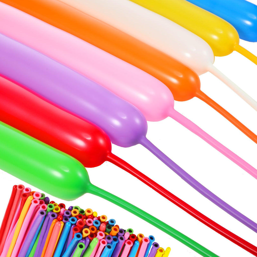 Sratte 200 Pcs Graduation 260 Long Balloons – Rainbow Colors for Arch Garlands, Parties, Weddings