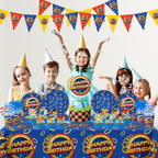 SSJAPYQV Birthday Party Supplies Kit — 187pcs Party Decor, Banner & Tableware