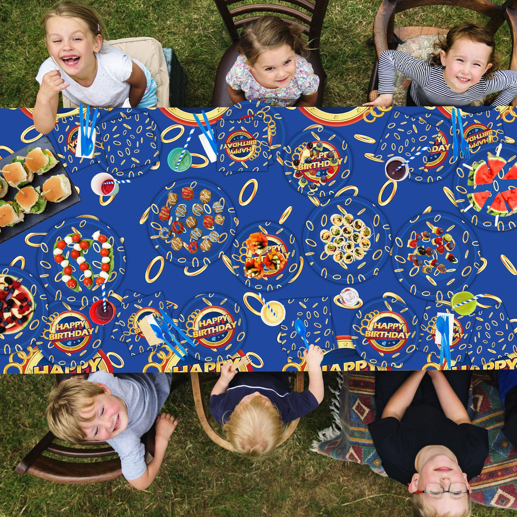 SSJAPYQV Birthday Party Supplies Kit — 187pcs Party Decor, Banner & Tableware