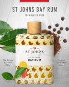 St. John Bay Rum Aftershave & Cologne – Virgin Islands Bay Leaf, 8 oz