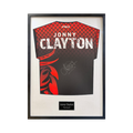 Jonny Clayton Signed Shirt Standard Frame