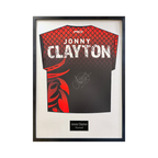 Jonny Clayton Signed Shirt Standard Frame
