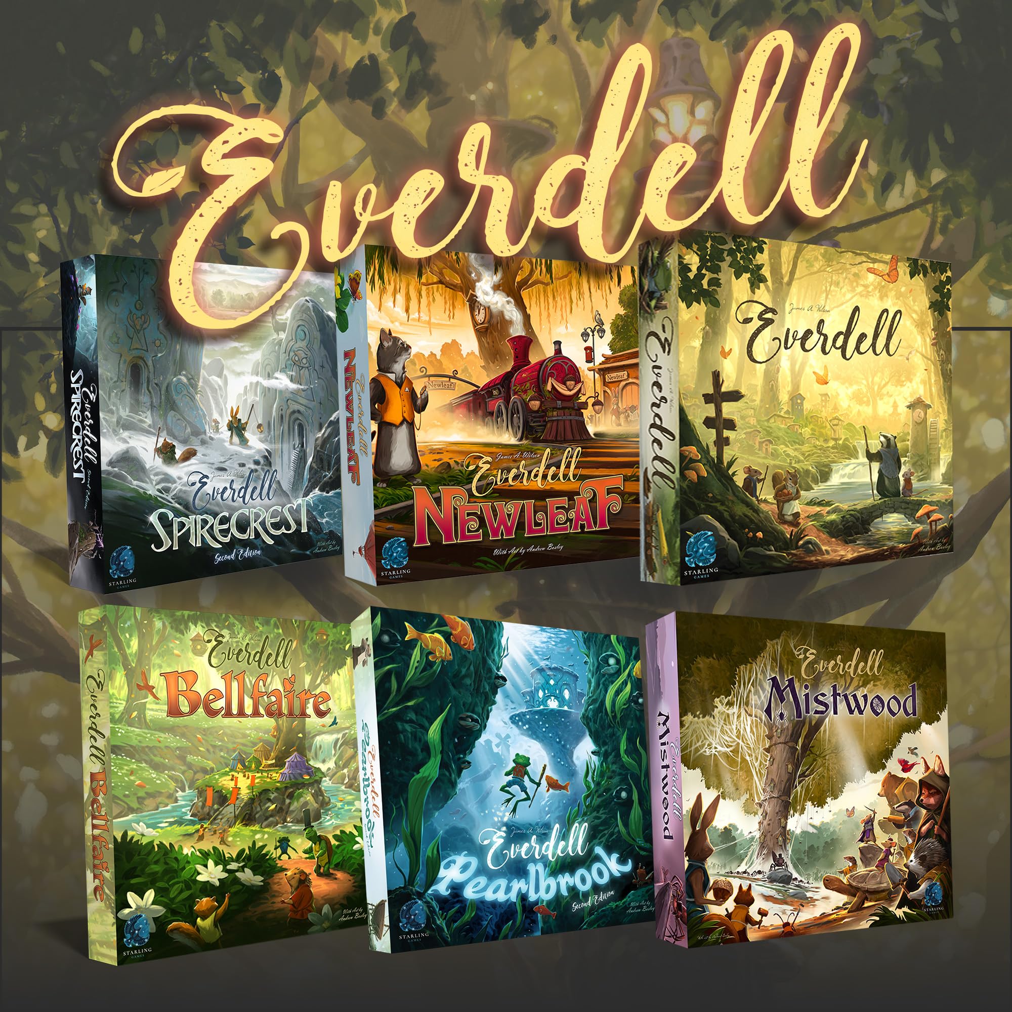 Everdell: The Complete Collection - Deluxe All-In-One Board Game by Starling Games (Base + 5 Expansions)