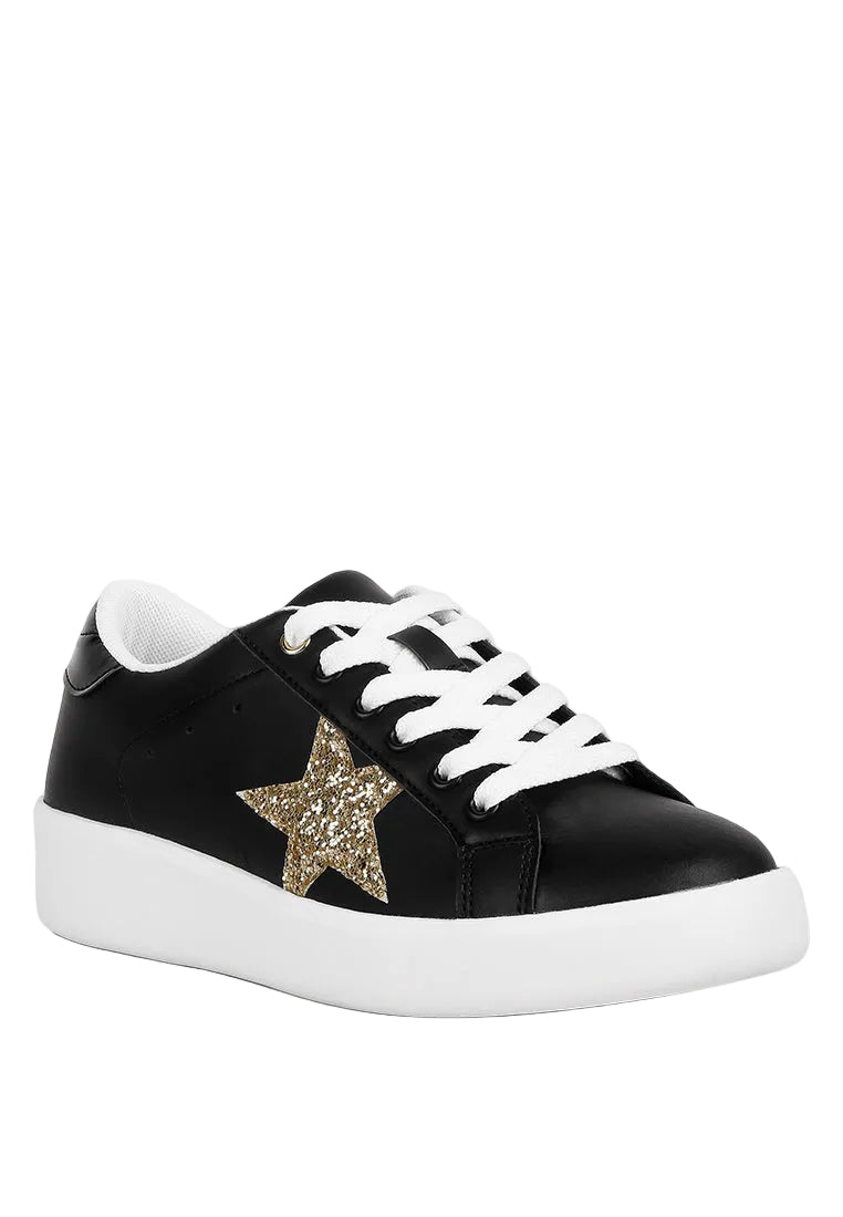 Starry Glitter Star Detail Sneakers