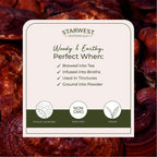 Starwest Botanicals Bio-Roter Reishi-Pilz – 113 g Beutel | Koscher, gentechnikfrei
