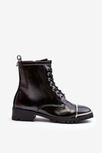 Step in style Classic black color rock boots