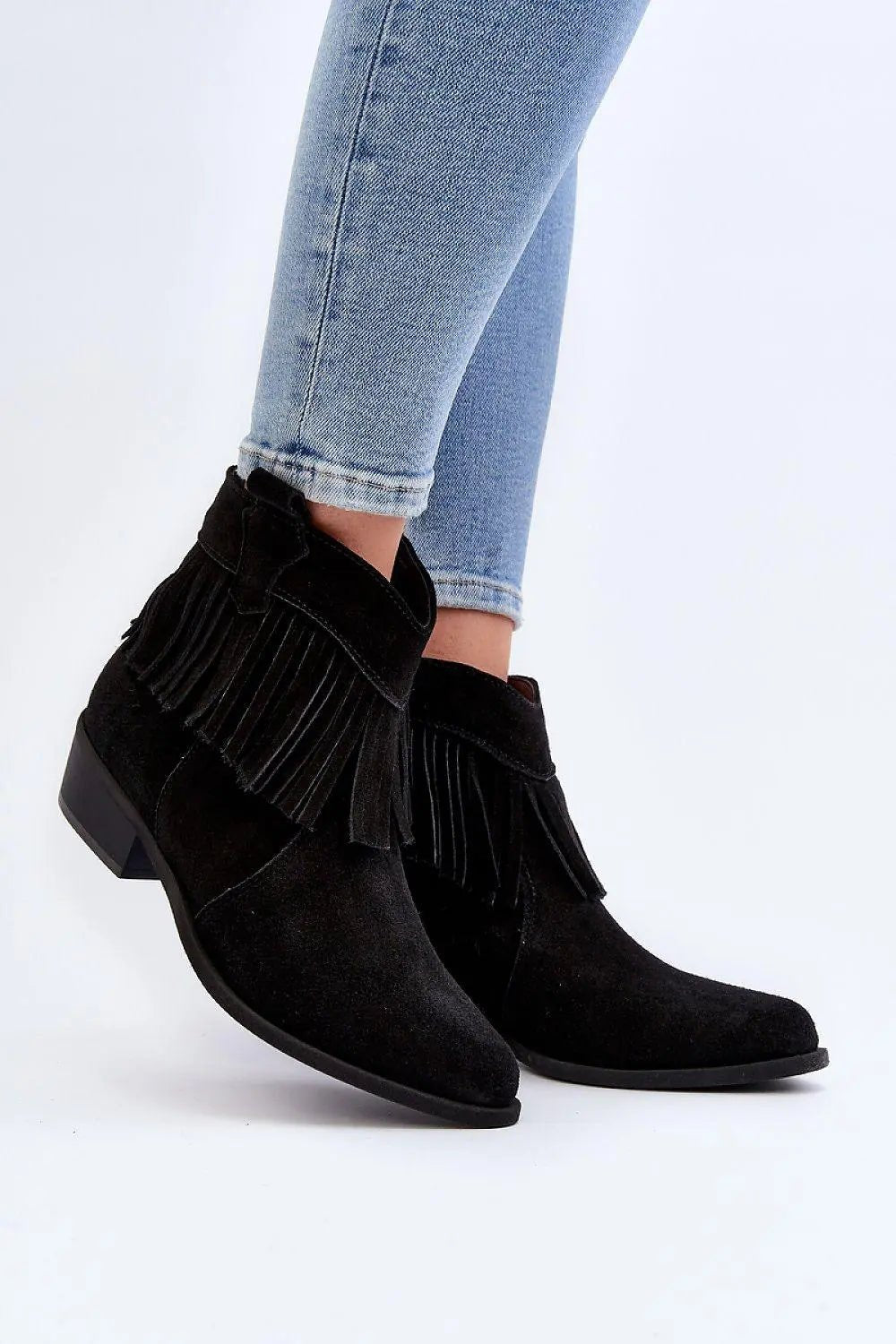Step in style natural leather women's zipper boots