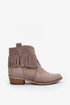 Step in style natural leather women's zipper boots