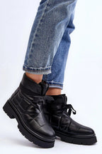 Step in style Warm and fashionable boots made of eco leather