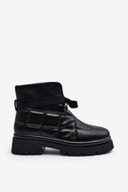 Step in style Warm and fashionable boots made of eco leather