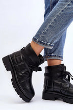 Step in style Warm and fashionable boots made of eco leather