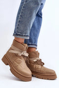 Step in style Warm and fashionable boots made of eco leather