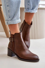 Step in style women's ankle boots made of eco leather