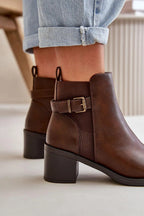 Step in style women's ankle boots made of eco leather
