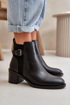 Step in style women's ankle boots made of eco leather