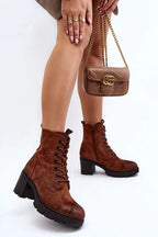 Step in style women's boots made of eco-suede