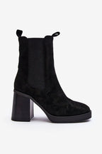 Step in style women's boots made of eco-suede