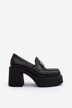 Step in style Women's heeled semi-boots with an upper made of eco-suede