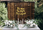 The Man The Myth The Legend Gold Glitter Banner | Sterling James Co. Men's Birthday & Milestone Decor