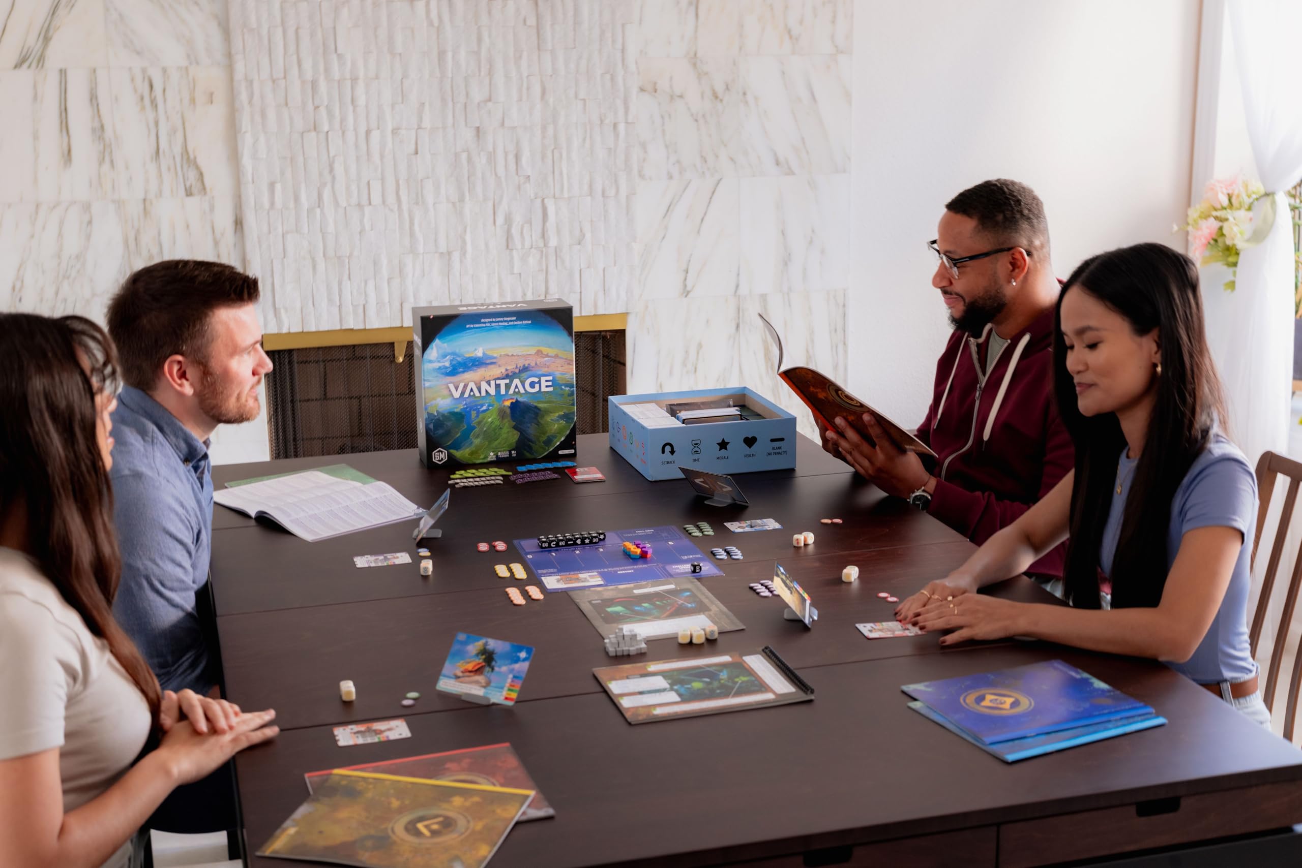 Stonemaier Games Vantage — Cooperative Planet Exploration Board Game