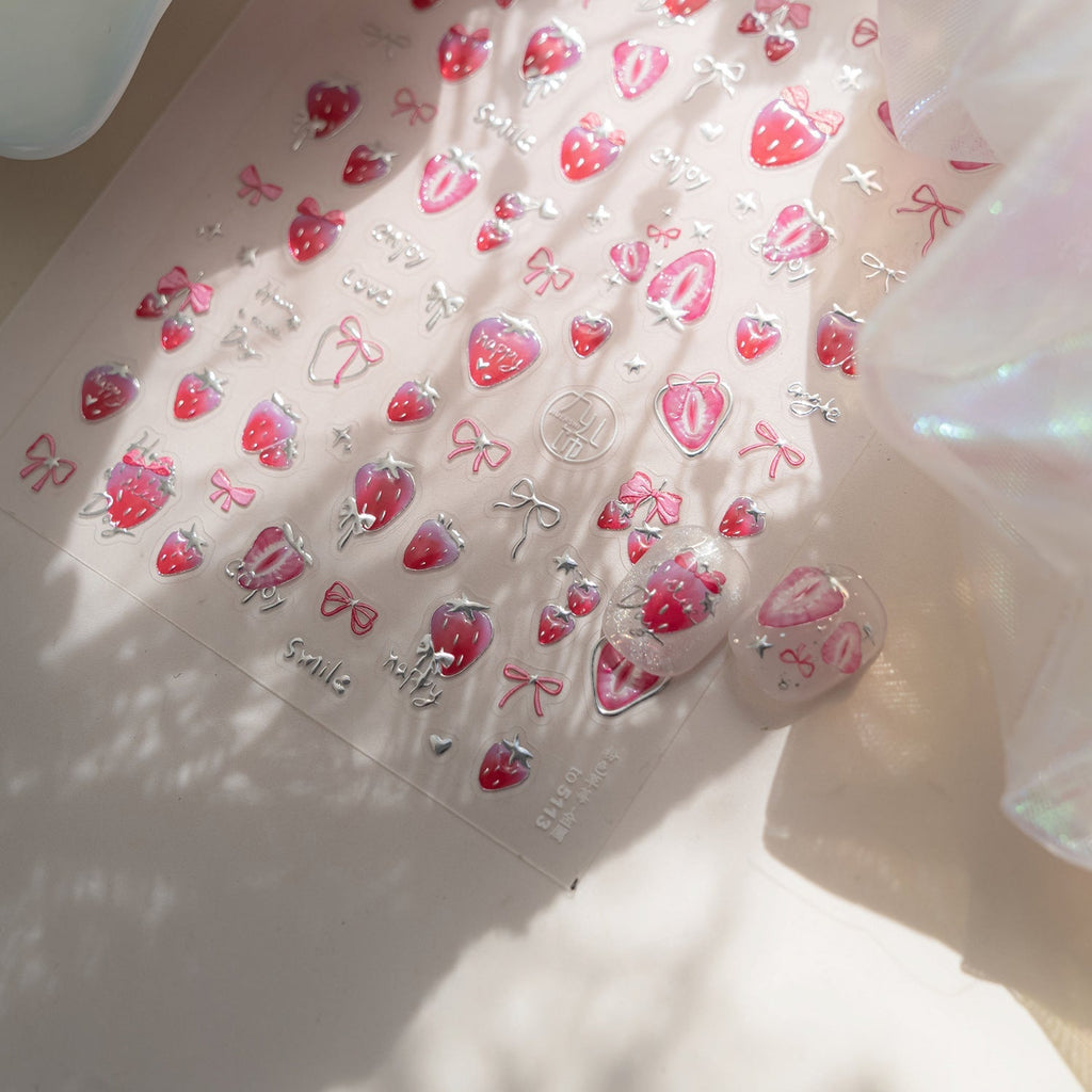 Hello Claws | Strawberry Nail Deco Sticker