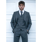 STZ23 - Men's Wool Tweed Suit 3 Piece Authentic 1920s Classic