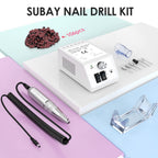 SUBAY 30,000RPM Efile Nail Drill — High-Speed Nail File with 106 Bits for Acrylic, Gel, and Thick Nails
