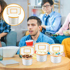 Suclain 24-Pack Basketball Hoop Snack Cups – 8 oz Paper Party Cups