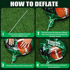 Sumind 26-inch & 18-inch Football Balloons Set – 6-Piece Party Decorations for Game Day, Tailgate & Sports Events