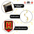 Sumind 45-Piece Movie Night Decorations Kit – Now Showing Banner & Hanging Swirls for Parties