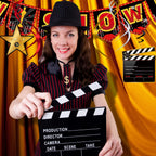 Sumind 45-Piece Movie Night Decorations Kit – Now Showing Banner & Hanging Swirls for Parties