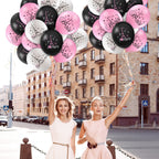 Sumind 36 Pieces Paris Balloons 12 Inch – Day in Paris Eiffel Tower Latex Party Decor