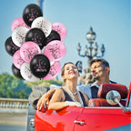 Sumind 36 Pieces Paris Balloons 12 Inch – Day in Paris Eiffel Tower Latex Party Decor