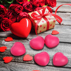 Sumind 50 Pcs Valentines Heart Stress Balls – Rose Red Heart Gifts & Party Favors
