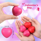 Sumind 50 Pcs Valentines Heart Stress Balls – Rose Red Heart Gifts & Party Favors