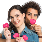 Sumind 50 Pcs Valentines Heart Stress Balls – Rose Red Heart Gifts & Party Favors