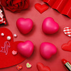 Sumind 50 Pcs Valentines Heart Stress Balls – Rose Red Heart Gifts & Party Favors