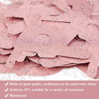 SUNBEAUTY 127 Pcs Rosegold Glitter DIY Banner – Customizable Letters & Symbols for Parties